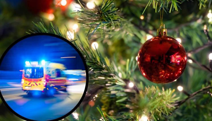 елха - ПОЧЕРНЕНИ ПРАЗНИЦИ: Огромна елха се сгромоляса на коледен базар, има загинал