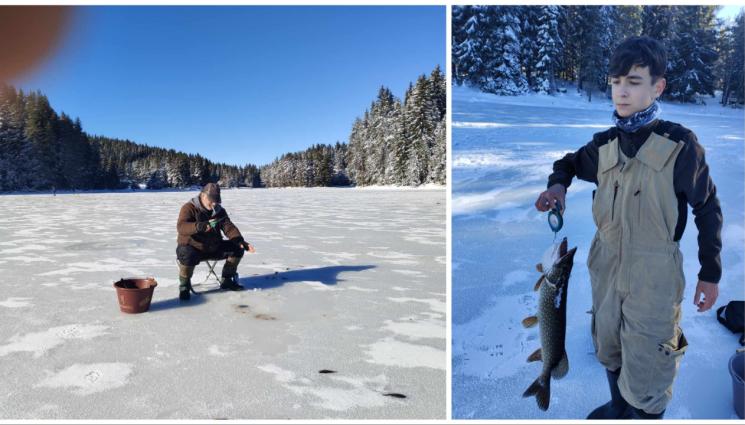 риболов - Смелчаците тръгнаха по леда – засега само в Родопите
