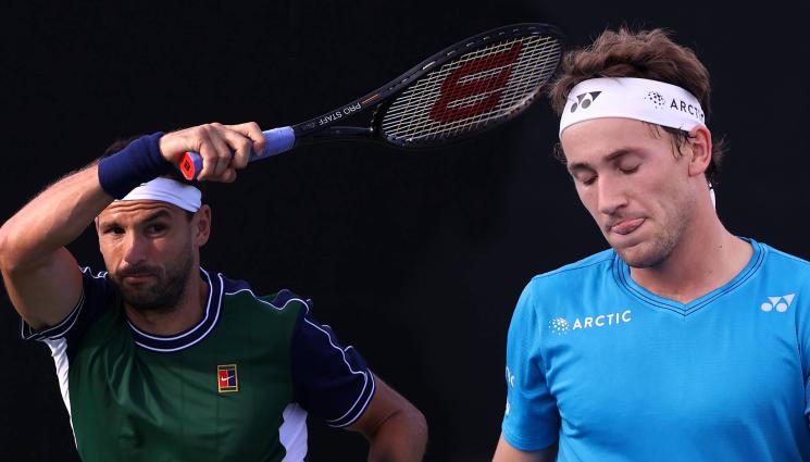 Димитров Каспер Рууд - Григор на финал със загуба: Димитров падна от Каспер Рууд и класира отбора си