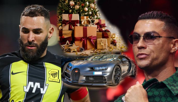 Роналдо Бугати Бензема - За най-послушните: Какво извади от чувала Дядо Коледа за Кристиано, Бензема и компания