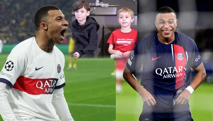 Мбапе Коледа - Килиан Мбапе пусна шкембе: Суперзвездата на ПСЖ шашардиса хлапета (ВИДЕО)