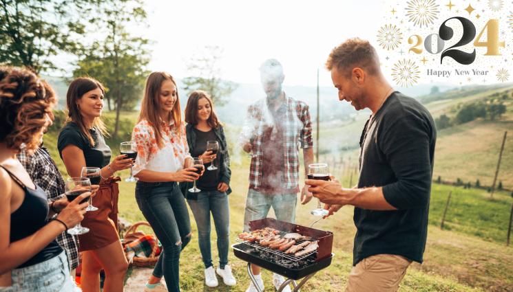 2024 - ТОПЛО И СУХО: Посрещаме Нова година с барбекю на двора