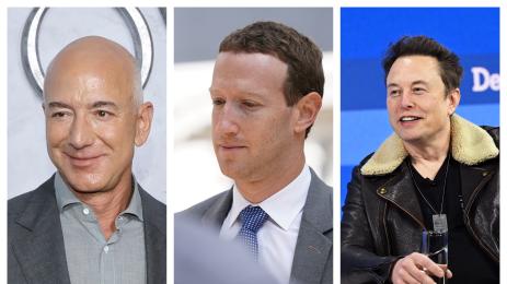 Илон Мъск Джеф Безос Марк Зукърбърг