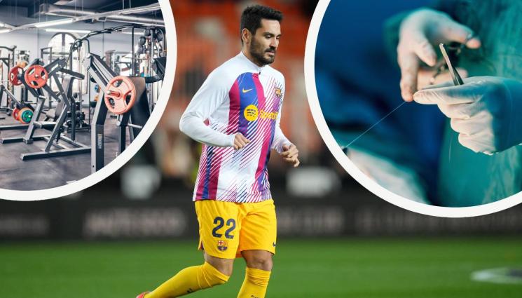 Илхан Гюндоган - Халф на Барса завърши година с шевове на главата