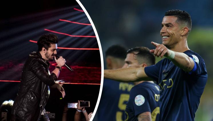 Кристиано Роналдо Луан Сантана - Вместо пачки в джоба: Кристиано Роналдо глези певец с часовник за 75 хил. евро