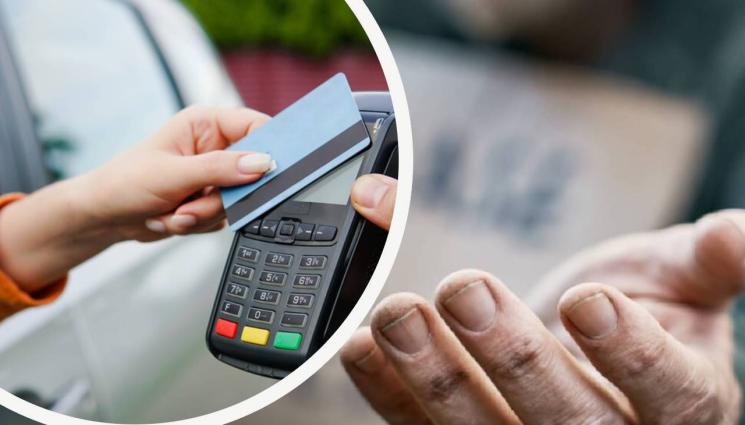 просяк просяци просия пос терминал - СВРЪХИНОВАЦИЯ: Просяците все по-изобретателни, плащаме им с карта! (ВИДЕО)