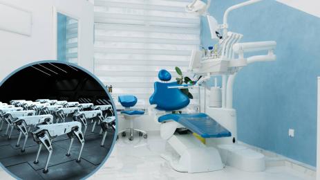 стоматологичен кабинет куче робот