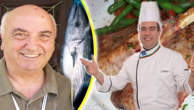 Ничев Звездев риба - ИВАНОВДЕНСКО: Ничев пече паламуд, Звездев - пържоли с бирен сос