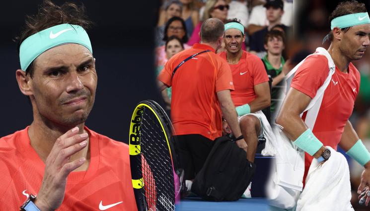 Надал Бризбейн контузия - Безвъзвратно счупен ли е Рафа? На Надал му остава само да стиска палци след днешната засечка