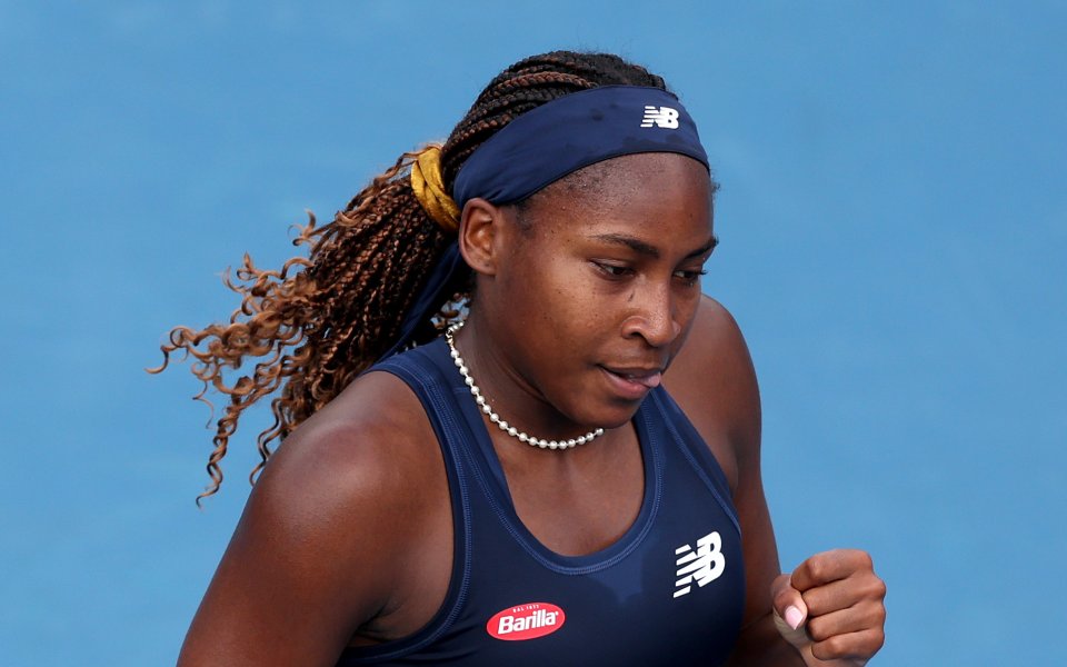 Защитаваща титлата си от миналата година Коко Гоф (САЩ) и