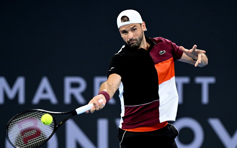 Най-добрият български тенисист - Григор Димитров, играе при резултат 1:0