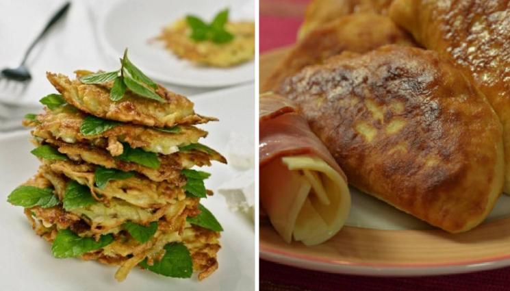 рецепти - СЪС ЗВЕЗДЕВ ПО НАШЕНСКИ: Апетитни картофени тиганици със сирене или бързи месечинки с шунка и кашкавал