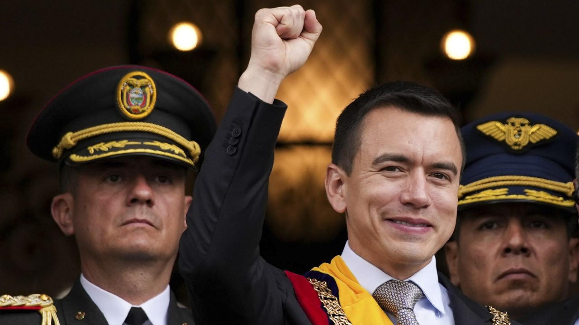 Еквадорският президент Даниел Нобоа заяви вчера че е станал жертва