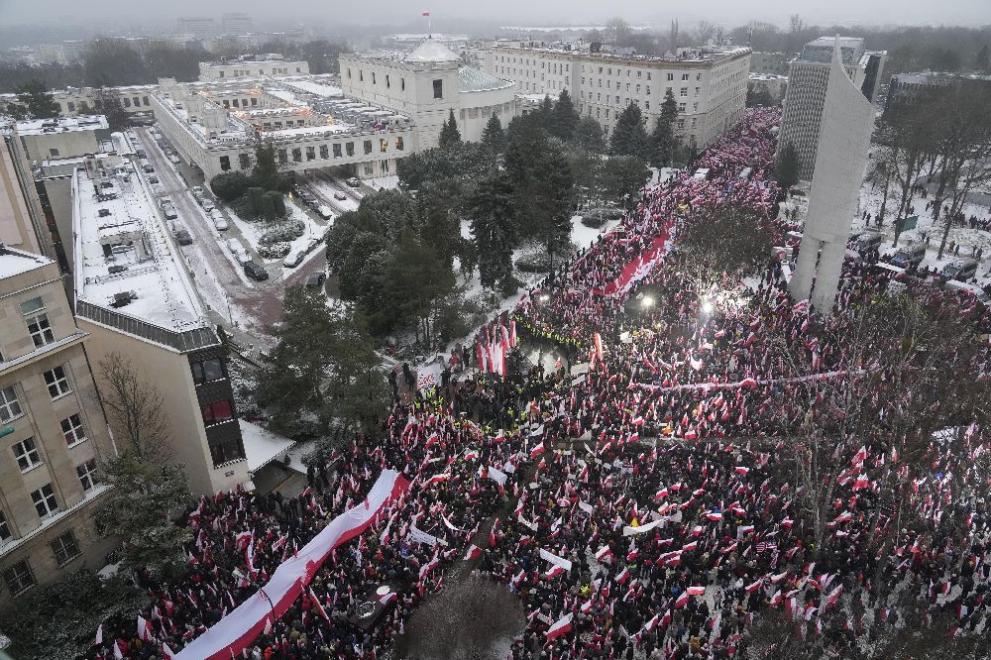 Варшава протест