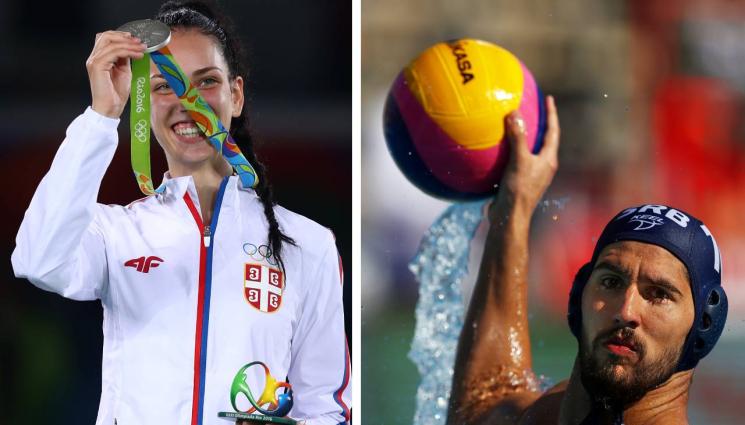 Тияна Богданович Марко Радулович - Звезда от басейна целува олимпийска медалистка