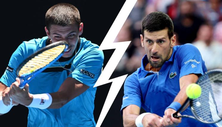 тенис - 43-ият в света се изрепчи на №1: Джокович е