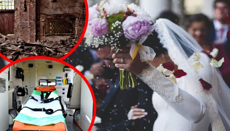 сватба линейка - ТРАГЕДИЯ ВМЕСТО РАДОСТ: Сватбари продъниха под, сгромолясаха се в приземието на сградата (СНИМКИ+ВИДЕО)