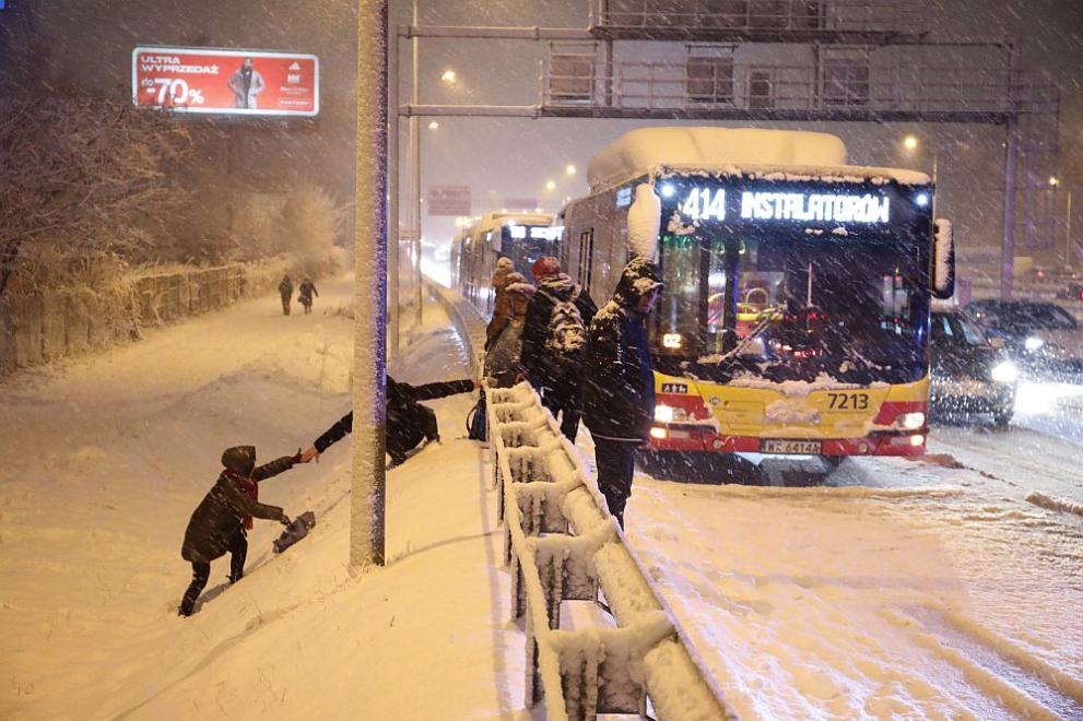 снежно време в Европа