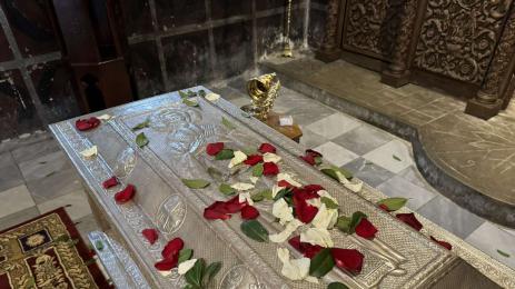 Гробът на патриарх Евтимий в Бачковския манастир