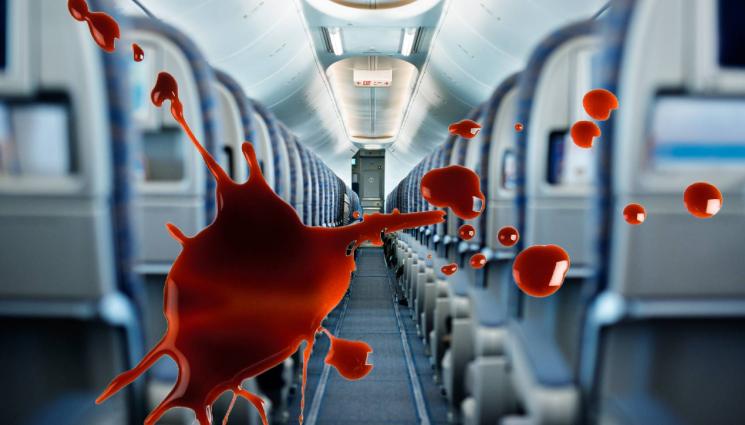 самолет кръв - КОШМАР НА БОРДА: Кървав екшън в самолет с важни клечки