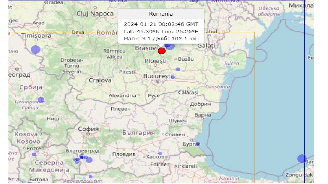 земетресение Плоещ 21 01