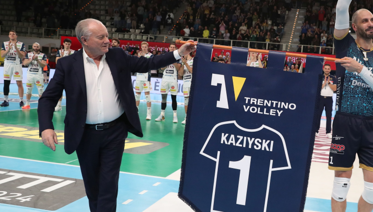 Казийски Трентино - Върховна проява на уважение: Трентино Волей почете Матей Казийски с изключителен жест