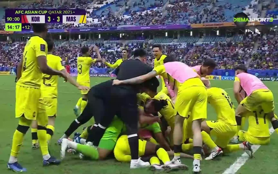 Република Корея и Малайзия завършиха 3:3 в последна среща от