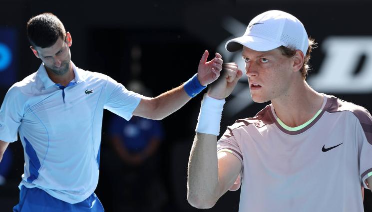 Синер Джокович - МНОГО ЯК: Яник Синер сдъвка Новак Джокович и е на финала на Australia Open