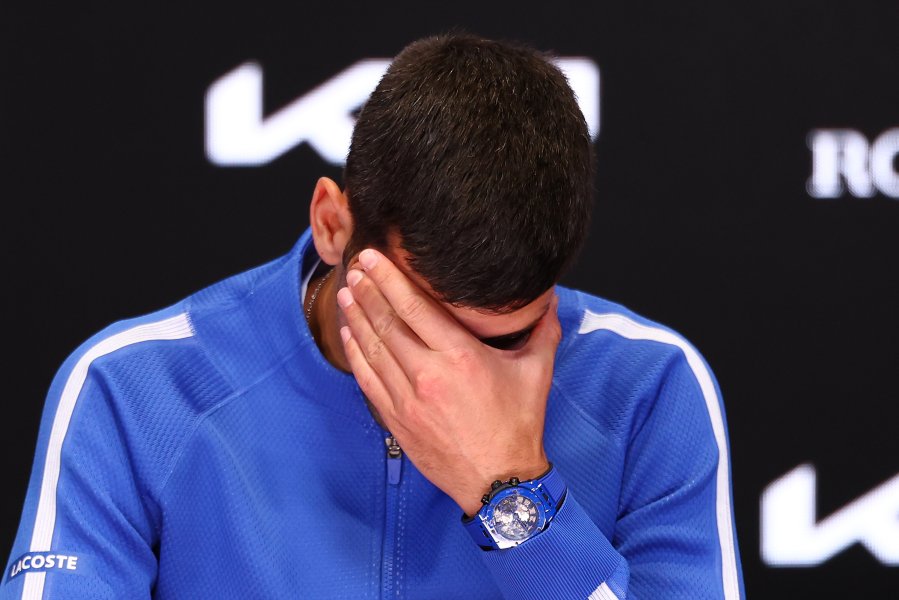 Емоциите на Новак Джокович при загубата от Яник Синер1