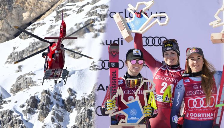 Шифрин Кортина - Жестока картина в Кортина: Падна голямата звезда Микаела Шифрин, и други изгоряха в спускането