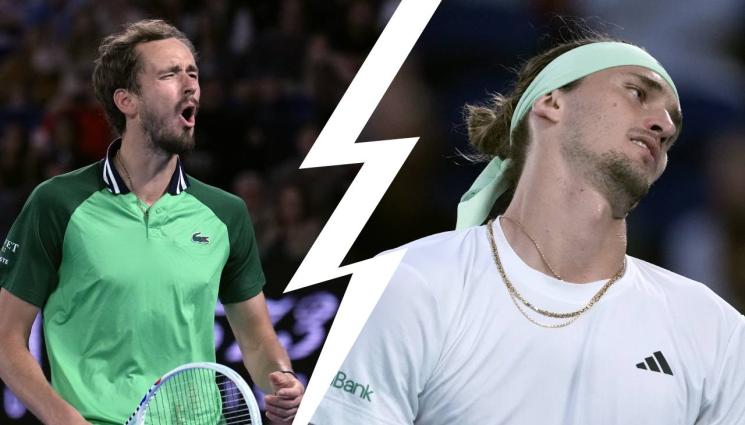 тенис - Медведев сътвори истинско чудо, спечели полуфинала си срещу Зверев след 0:2 сета