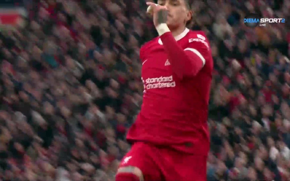 Ливърпул поведе на Норич с 2:1. В 28-ата минута Дарвин