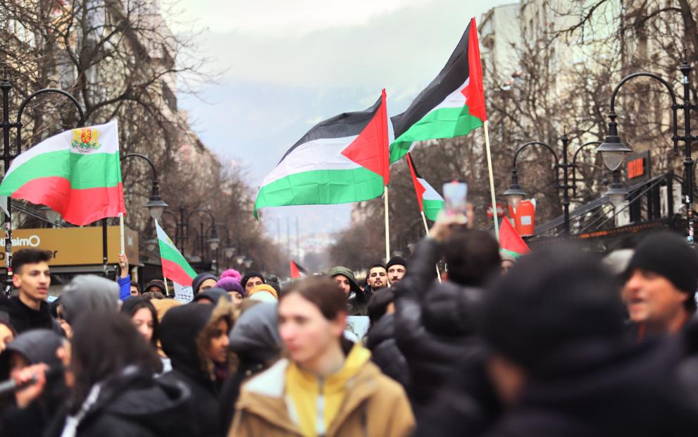 Шествие в подкрепа на палестинците