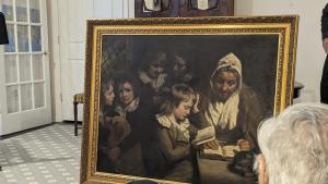 Картина  на британския художник Джон Оупи озаглавена Учителката The Schoolmistress
