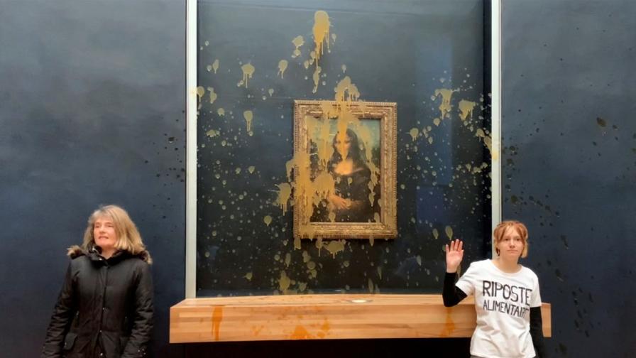 След вандализма над „Мона Лиза“: Екоактивистите може да избегнат съдебно преследване