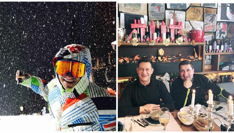 Камен и Тончо - Актьорите Камен и Тончо на ски в Банско