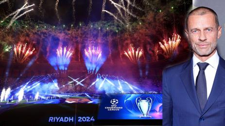 Чеферин Саудитска Арабия Шампионска лига