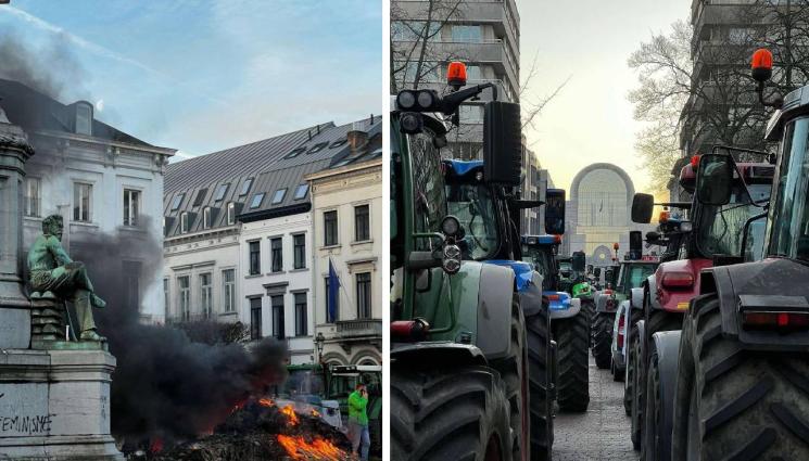 протести фермери европа - Агро Телеграф: Фермери от цяла Европа искат защита срещу вноса