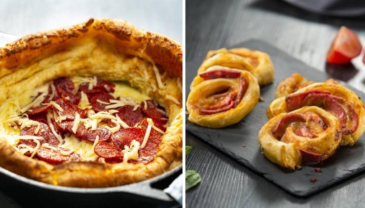 рецепти - БОНАПЕТИТНО ПОХАПВАНЕ: Дебела палачинка с луканка и кашкавал, охлювчета със салам или пък хрупкави тиганици