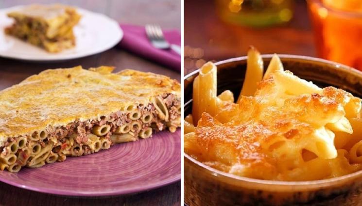 рецепти - Идеи за паста на фурна! Ароматно пене ригате с кайма и бекон или макарони огретен с кашкавал