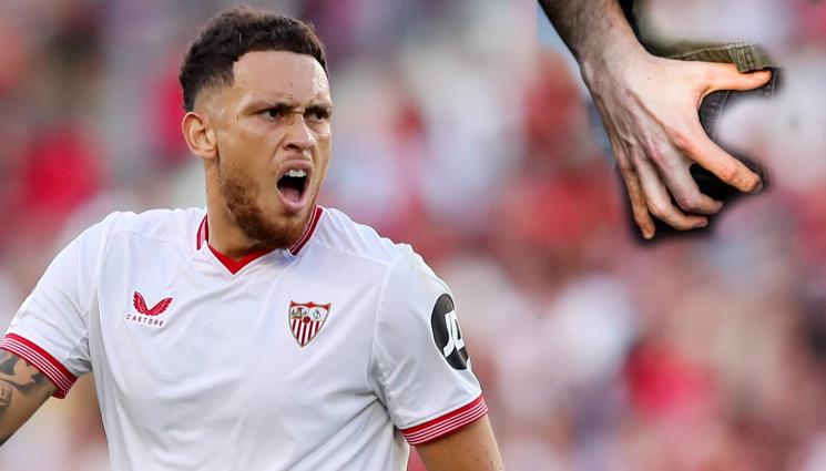 Окампос - Коварно посегателство в Ла Лига! Мачо от Севиля скочи да брани честта си, търсят наглеца (ВИДЕО)