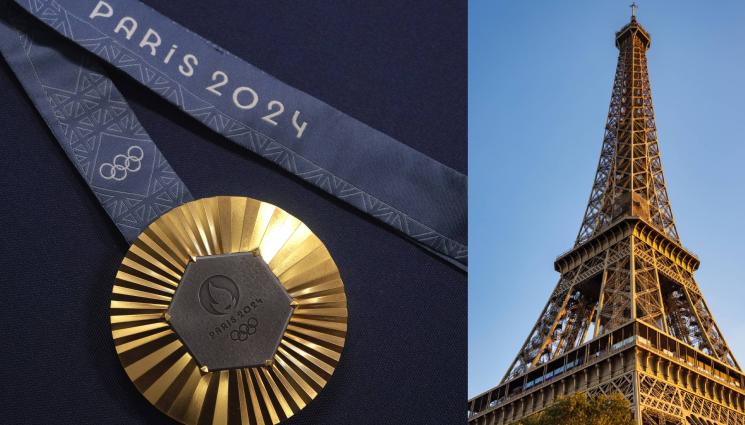 медали Айфелова кула Париж - Скъпоценно желязо: Метал от Айфеловата кула превърнат в бижу за олимпийските медали