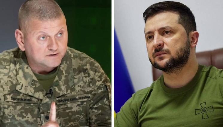 Володимир Зеленски Валерий Залужни - СМЯНА НА КУРСА: Зеленски освободи началника на украинската армия (ВИДЕО)