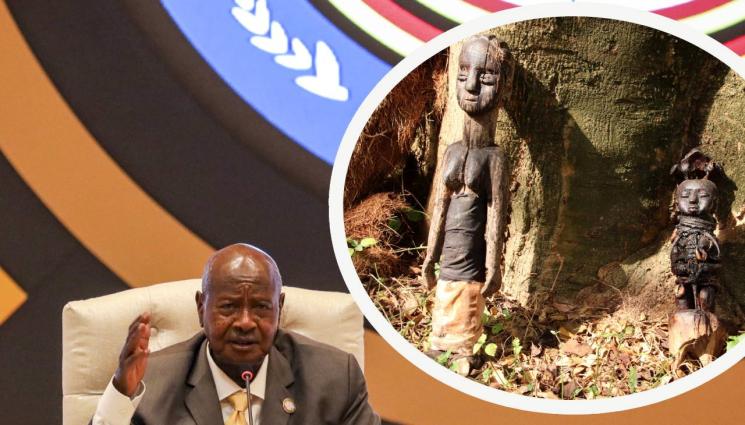 Йовери Кагута Мусевени - Черна магия на високо ниво! Президентът на Уганда прескочил заклано пиле, за да си подсигури идването на власт