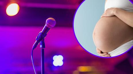 родилка бременност микрофон певец певица