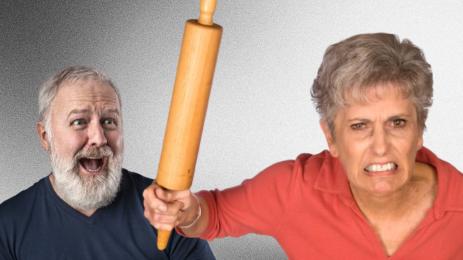 баба дядо бясна точилка побой