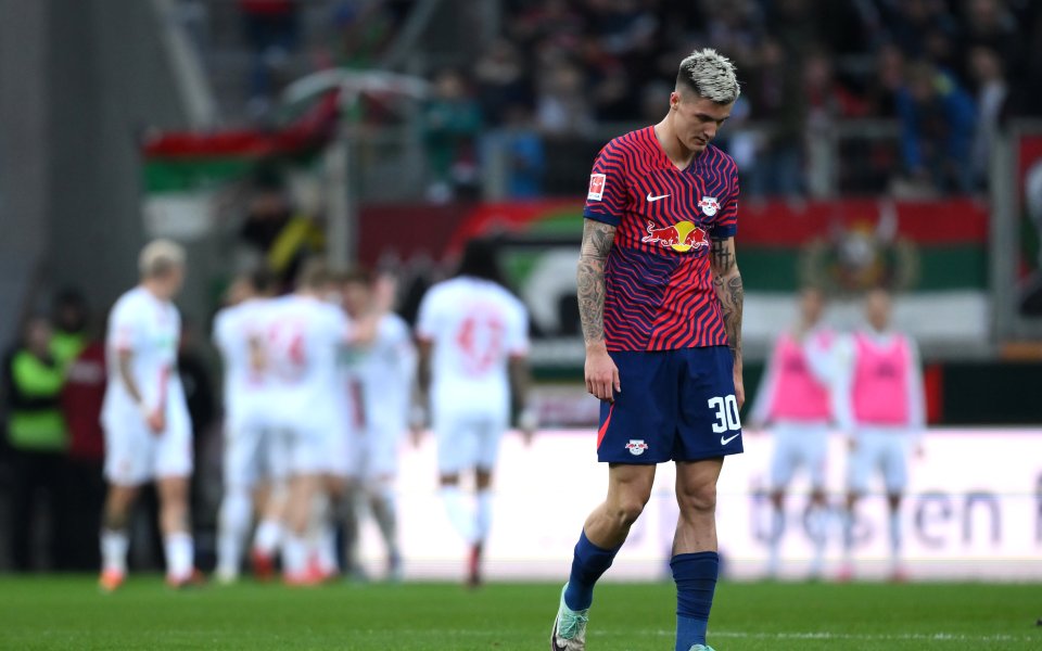 Аугсбург и РБ Лайпциг завършиха наравно 2:2 в много интересен