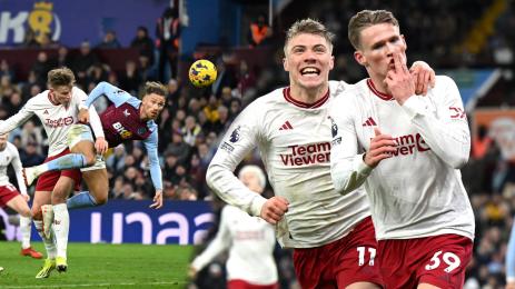 Мактоминей Хьойлунд Манчестър Юнайтед Астън Вила