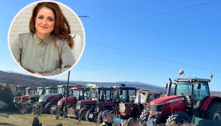 протест - Лидерът на Българската аграрна камара Светлана Боянова: Подписваме договора, спираме протестите!