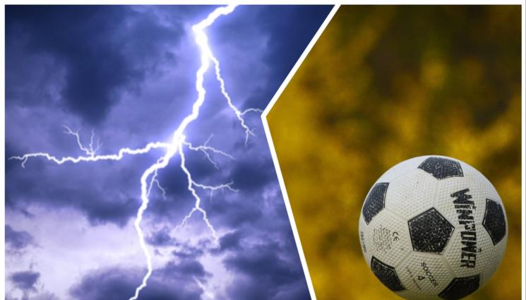 Гръмотевица - Смръзяващо: Гръмотевица уби футболист по време на мач, 34-годишният мъж умира на място (ВИДЕО 18+)